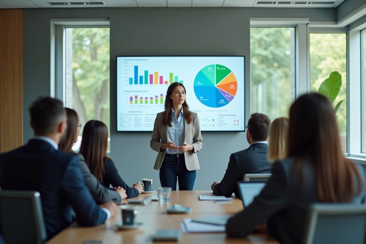 Jeune femme administratrice publique lors d